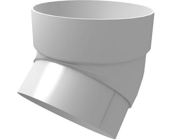 Колено трубы GrandLine 45 градусов, ПВХ, белое 