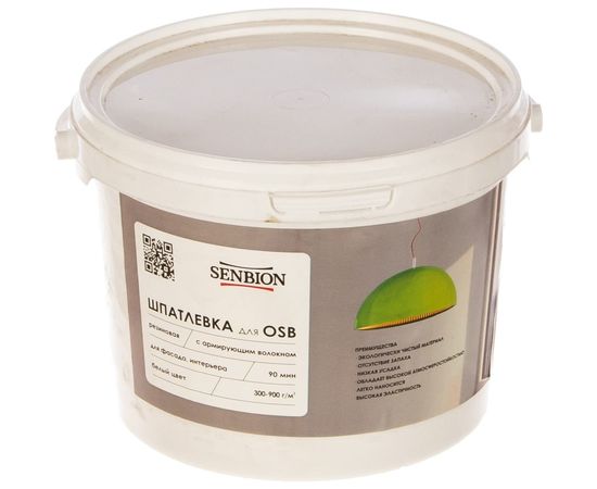 Резиновая шпатлевка с армирующим волокном для OSB SENBION 3 кг S-Шп-15225/3 