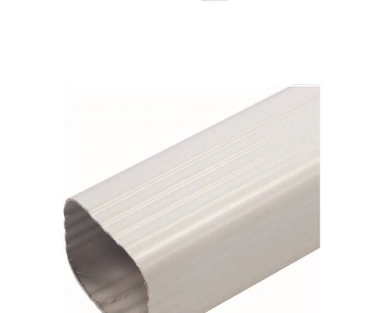 Труба водосточная MUROl ПВХ, 2 метра, U110x67, белый TW20 