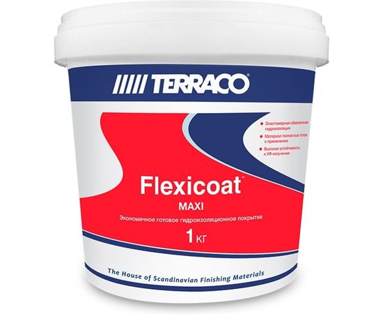 Гидроизоляционное покрытие Флексикоат Maxi 12 кг TERRACO 6651012 