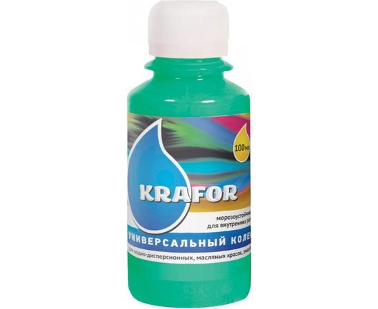 Универсальный колер Krafor №14 изумруд 100 мл 32164 