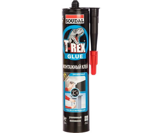 Монтажный клей SOUDAL T-REX ПРОЗРАЧНЫЙ 3 134924 