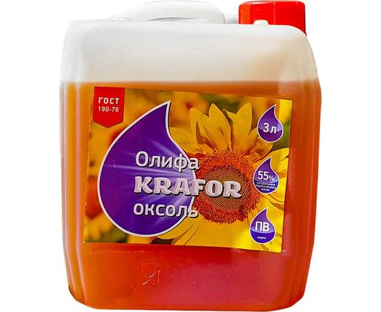 Износостойкая эмаль для бордюров KRAFOR черная, 7 кг 211807 