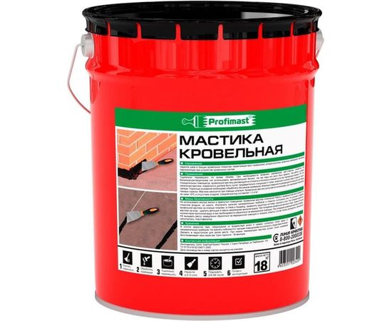 Кровельная мастика Profimast 21,5 л / 18 кг 4607952900622 