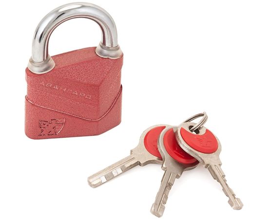 Навесной замок Авангард ВС2Д-50 ДИСКО красный d8 мм 2 755 