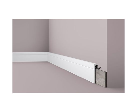 Плинтус напольный WALLSTYL (2000х110х22; белый) NMC CF2 