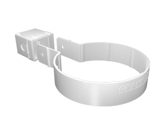 Хомут трубы GrandLine Kliker Premium ПВХ, белый 