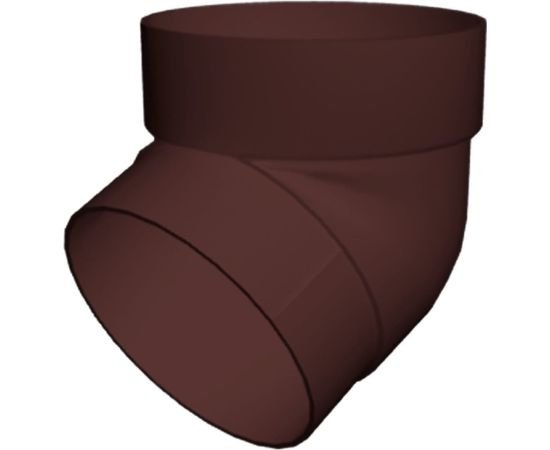 Колено трубы GrandLine 67 градусов, ПВХ, шоколадное RAL 8017 