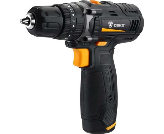 Аккумуляторная дрель-шуруповерт DEKO GCD12DU, 12В, 1x1.5Ач 063-4039 