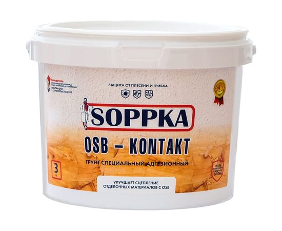 Адгезионный грунт SOPPKA OSB-Kontakt 3 кг СОП-Контакт3 