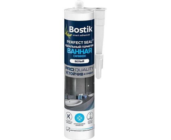 Идеальный силиконовый герметик Bostik Perfect Seal Ванная белый 280мл BOK212786 