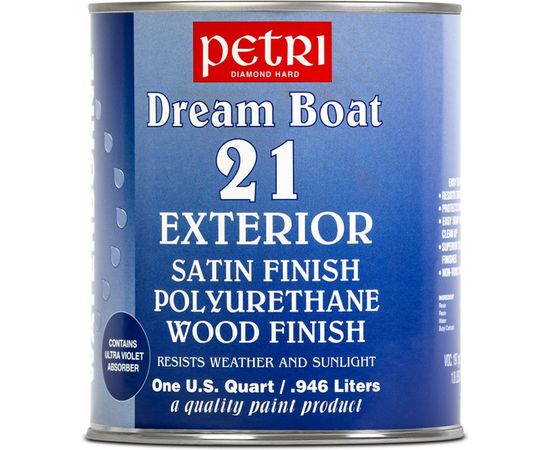 Полиуретановый лак Petri Dream Boat на водной основе полуматовый PC49004 