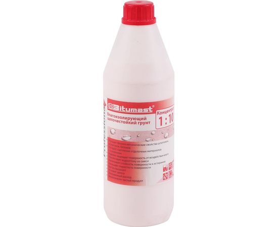 Влагоизолирующий щелочестойкий грунт 1 л Bitumast 4607952900868 