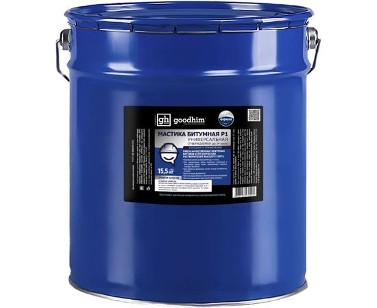 Универсальная битумная мастика GOODHIM P1, 15,5 кг 70491 