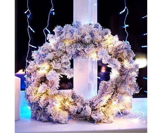 Заснеженный еловый венок NEON-NIGHT диам. 45 см 307-147 – изображение 3