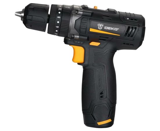 Аккумуляторная дрель-шуруповерт DEKO GCD12DU, 12В, 1x1.5Ач 063-4039 – изображение 6