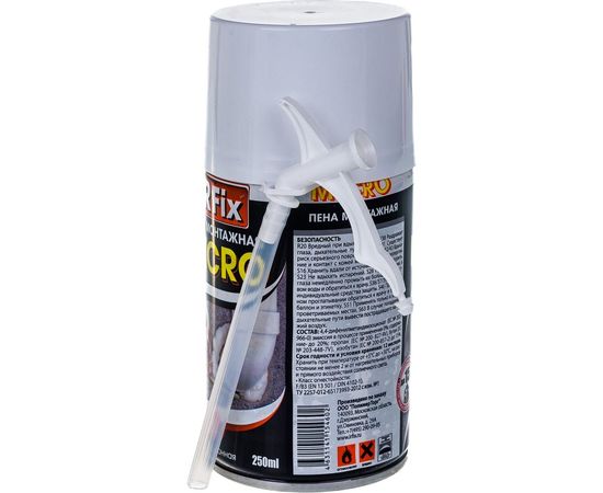 Всесезонная монтажная пена IRFIX MICRO 250 мл 10024 – изображение 4