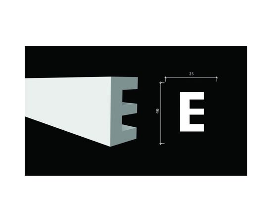 Стеновой молдинг Decor-Dizayn ударопрочный влагостойкий под покраску 40Х25Х2000 мм DD612 – изображение 12