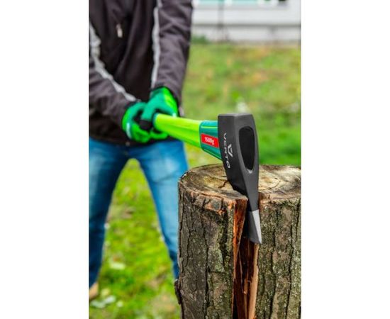 Универсальный топор с топорищем из стекловолокна 2500 г, вес обуха 1500 г, VERTO 05G202 – изображение 2