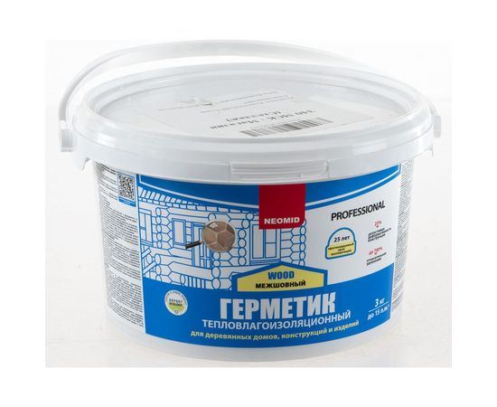 Строительный герметик Neomid Professional 3 кг, сосна Н -ГермPROF-3/сосна – изображение 2
