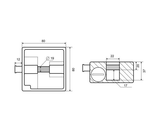 Навесной замок Palladium 605S 9524 – изображение 3
