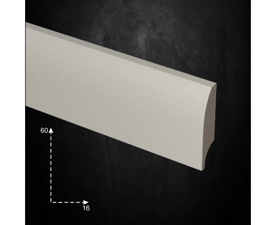 Напольный плинтус 60х16х2000мм Evrowood PN010 – изображение 2