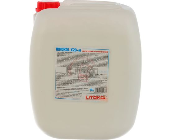 Латексная добавка LITOKOL IDROKol X20-м, 20 кг can 119300003 – изображение 3
