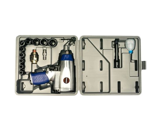 Пневматический ударный гайковерт Sumake ST-M1001K и набор ударных головок 8095030 – изображение 3