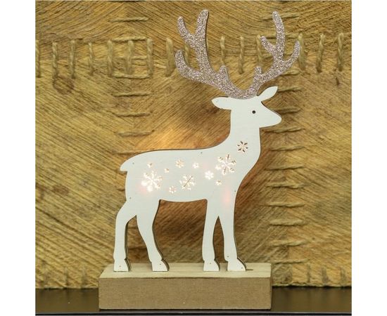 Деревянная фигурка с подсветкой Neon-Night Олененок 504-014 – изображение 5