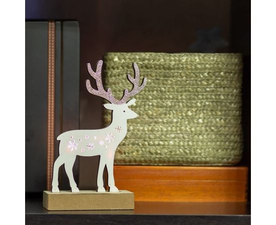 Деревянная фигурка с подсветкой Neon-Night Олененок 504-014 – изображение 4