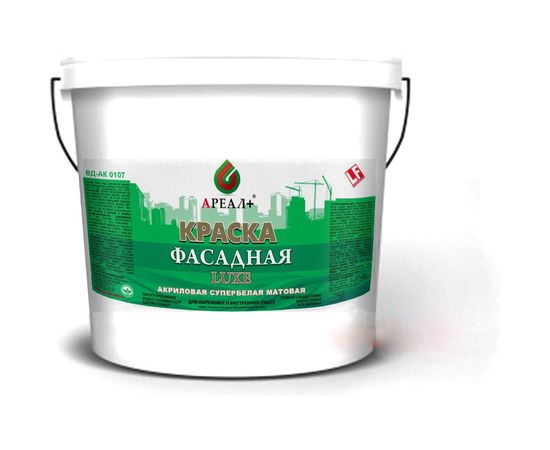 Фасадная краска Ареал+ ВД-АК 0107 ЛЮКС бак 40 кг А-049 