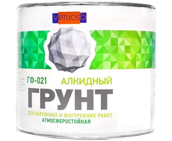 Грунтовка по металлу VIRTUOSO ГФ-021 серая 2,4 кг 11588629 