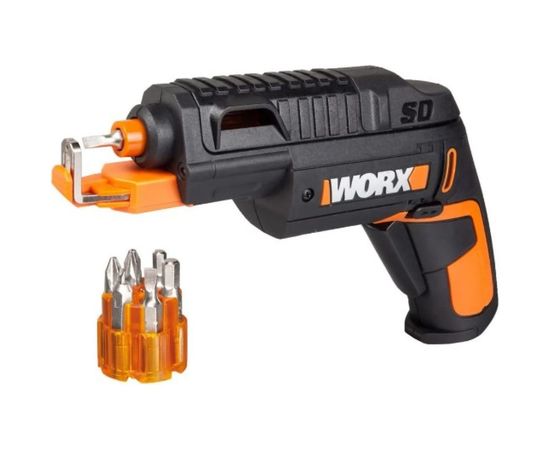 Отвертка аккумуляторная WORX WX255 SD Slide Driver, 4В, ЗУ, набор бит (6 шт) 
