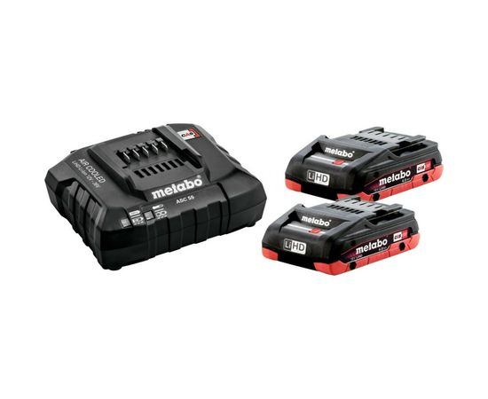 Комплект аккумуляторы (18 В; 4 Ач; LiHD) + Зарядное устройство ASC 55 Metabo 685191000 