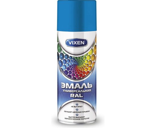 Универсальная эмаль Vixen небесно-голубой RAL 5015 аэрозоль 520 мл VX-15015 