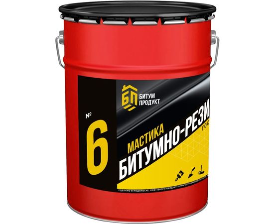 Битумно-резиновая мастика БИТУМ ПРОДУКТ 20 кг BP-6 