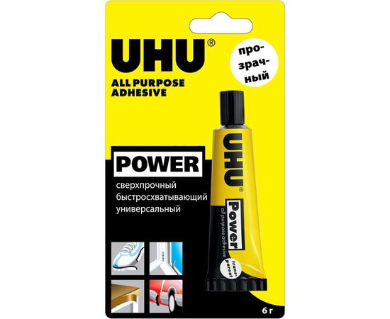 Универсальный контактный прозрачный клей UHU KRAFT 6 г 45083/В 