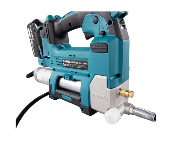 Аккумуляторный шприц для смазки Makita без аккумулятора и з/у DGP180Z – изображение 9