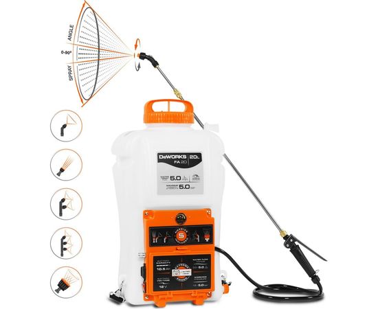 Аккумуляторный опрыскиватель DeWorks FA 20 – изображение 10