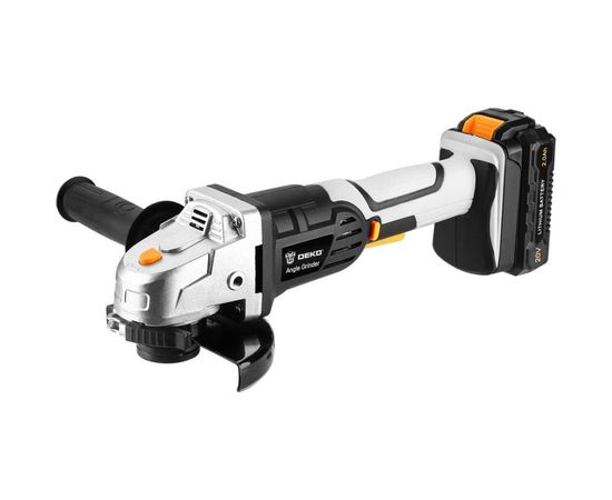 Набор инструмента DEKO: аккумуляторная дрель-шуруповерт DKCD20 + аккумуляторная угловая шлифмашина DKAG20-125 063-4204 – изображение 5