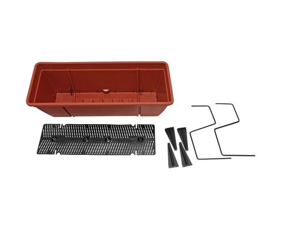 Пластиковый ящик для перил ПРОТЭКТ терракот ЯП-50 Т – изображение 2