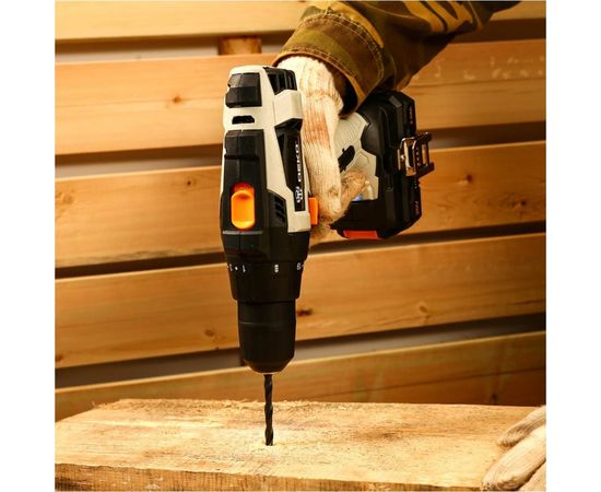 Набор инструмента DEKO: аккумуляторная дрель-шуруповерт DKCD20 + аккумуляторная угловая шлифмашина DKAG20-125 063-4204 – изображение 3