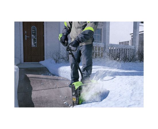 Бесщеточный аккумуляторный снегоуборщик GreenWorks 60V, 30 см 2602607 – изображение 4