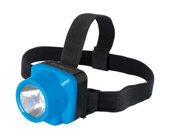 Аккумуляторный налобный фонарь Ultraflash LED5375 220В, голубой, 1 Ватт LED, 2 режима, пластик, бокс 14252 