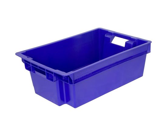 Ящик Тара.ру п/э 600х400х200 1,6кг, сплошной, синий 02263 