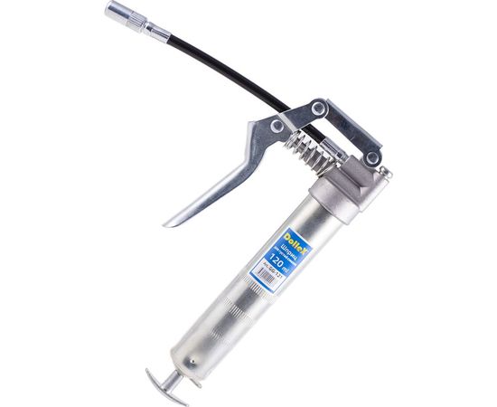 Пистолетный шприц для густой смазки плунжерный 120 мл для одной руки DolleX GG-121 