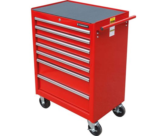 Инструментальная тележка Станкоимпорт на колесах 7 ящиков красная BTD-270071CS 