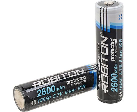 Аккумулятор ROBITON 2.6/Li18650 с защитой bulk 12383 