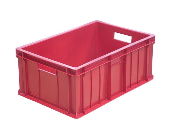 Ящик Тара.ру п/э 600х400х250 2,2кг, сплошной, красный 00960 