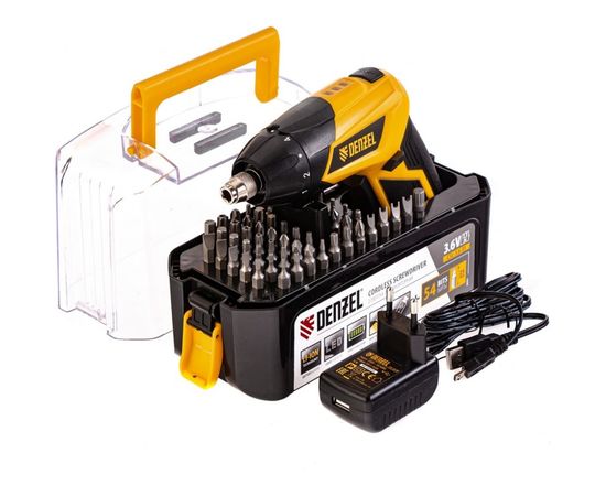 Аккумуляторная отвертка DENZEL CSL-36-01 26001 – изображение 10